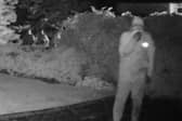 Police investigating a ‘suspicious incident’ in a Derbyshire village have released CCTV images. Image: Derbyshire police.