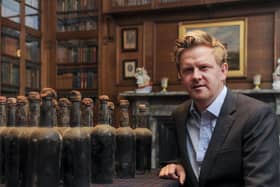 Bertie Troughton, Resident Trustee at Blair Castle 
discovered the bottles behind a hidden cellar door