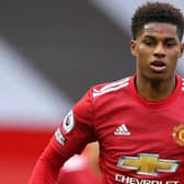 Manchester United striker Marcus Rashford is campaigning against child food poverty. Picture by Alex Livesey/Getty Images.