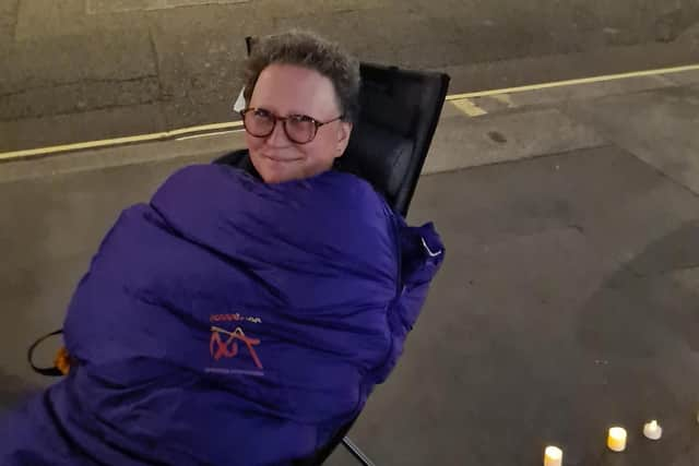 Leader Julie Parker was among Girlguiding leaders from across the country who staged an overnight protest at national headquarters in London in June.