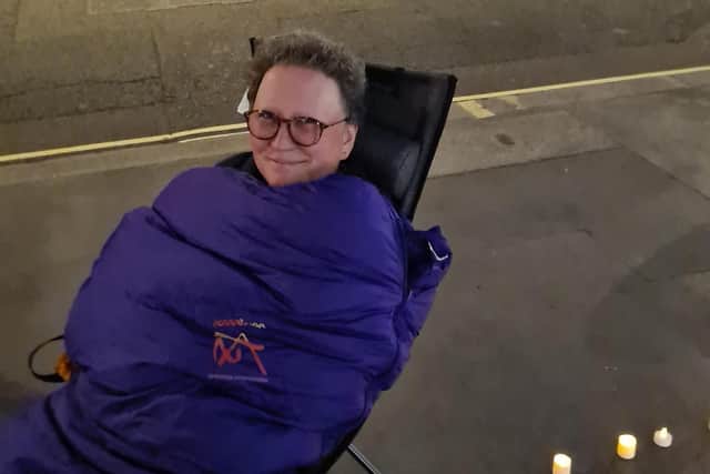 Leader Julie Parker was among Girlguiding leaders from across the country who staged an overnight protest at national headquarters in London in June.