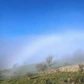 A brilliant offering from Tracy Vernon shows a fogbow, spotted on a Sunday morning run near Kettleshulme.