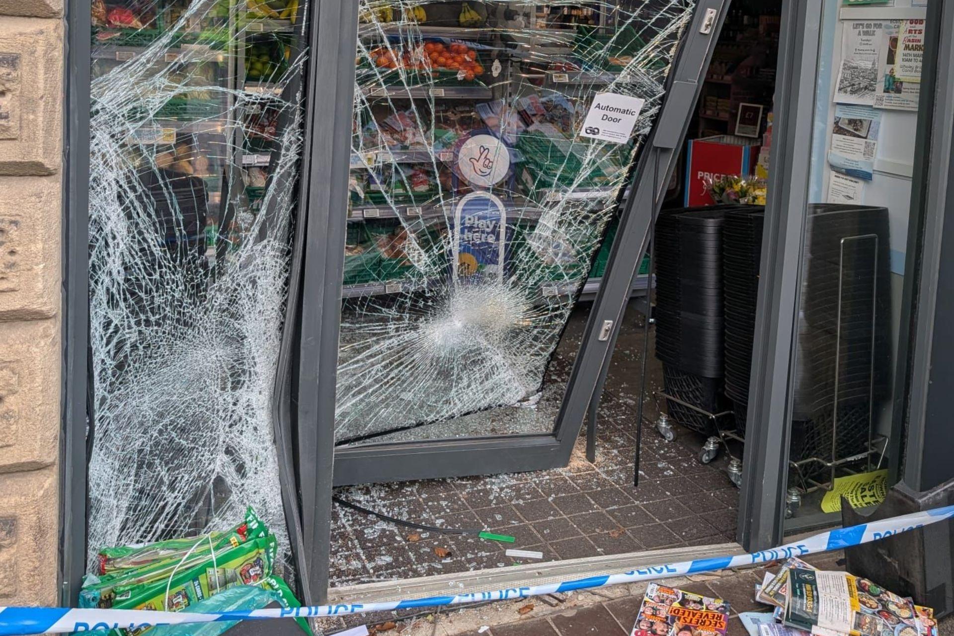 Man arrested after Derbyshire Co-op store smashed in ram raid incident