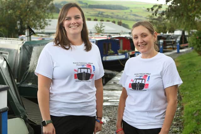 Tiffany Ives and Teresa Harding are raising money for a veterans charity. Photo Jason Chadwick
