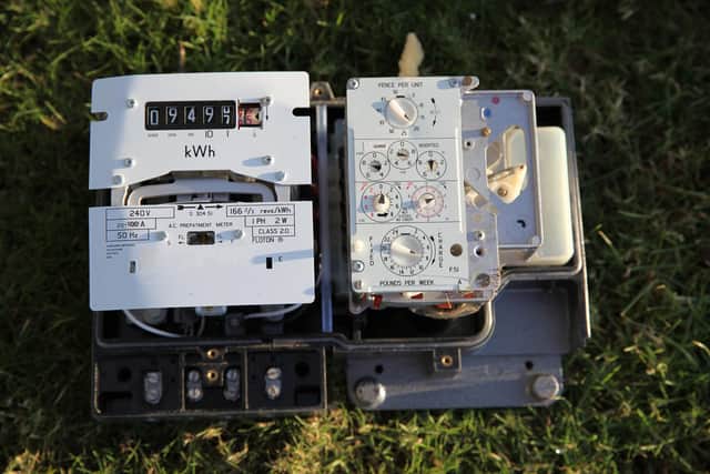 The assorted waste included items such as this electricity meter.