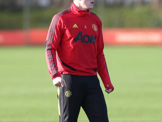 Derby County are interested in taking Phil Jones on loan. (Photo by Matthew Peters/Manchester United via Getty Images)