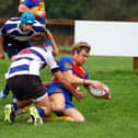 Buxton v Skegness.
Buxton Rugby Union FC
Sunnyfields
Buxton

Buxton's Jamie Lowery scores a try.

Picture by Dan Westwell (PLEASE BYLINE)