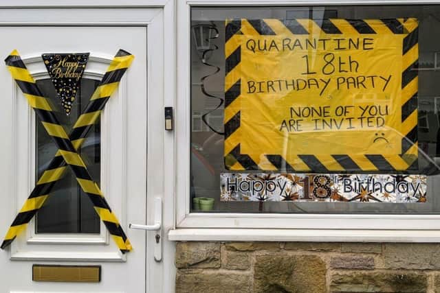 Looking back on lockdown five year on. Photo by Dee Donna Clark of her son's 18th birthday in quarantine.