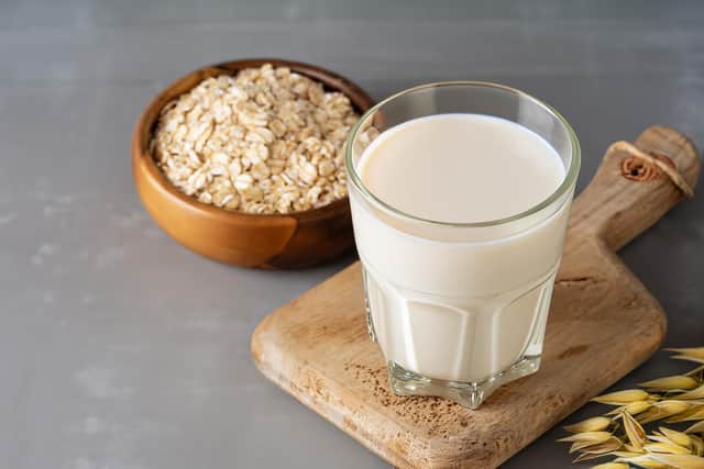 Try an alternative milk to dairy such as oat milk (photo: Adobe)