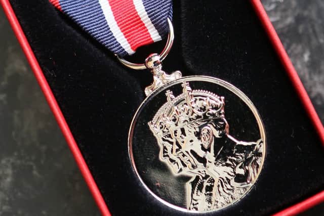 Alan Tideswell's Coronation Medal. Photo Jason Chadwick