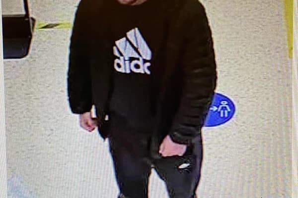 Police would like to speak to the person pictured in connection with a public order offence at Tesco in Whaley Bridge