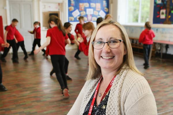 Headteacher Karen McCurdy is proud of her team and students at Hague Bar Primary. Pic Jason Chadwick