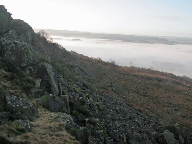 Baslow Edge is another scenic Peak District beauty spot.