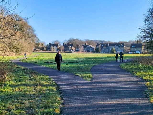 A new path has been completed across Temple Fields