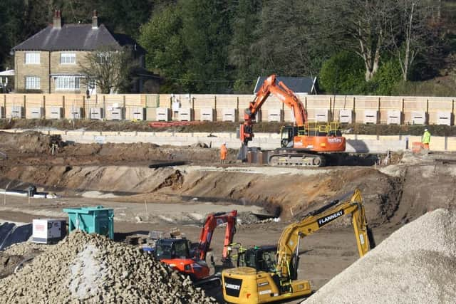 Action stations at Toddbrook Reservoir.