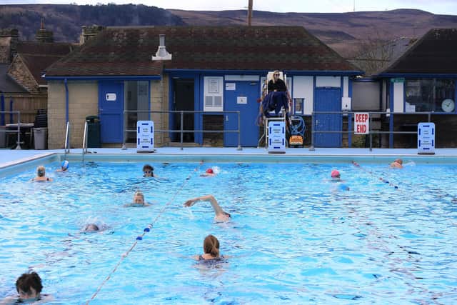 Hathersage outdoor pool is a big attraction especially on hot days.
