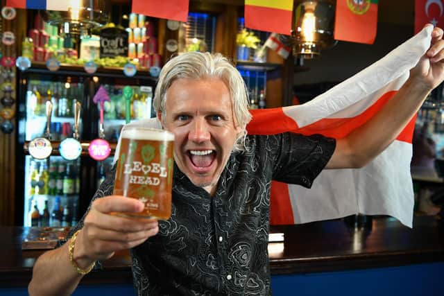 Former professional footballer Jimmy Bullard will be cheering on England from his local Greene King pub, with the promise of a free pint if the Three Lions score in the Euro semi-finals.