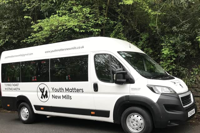 The new bus for youth group Youth Matters in New Mills.