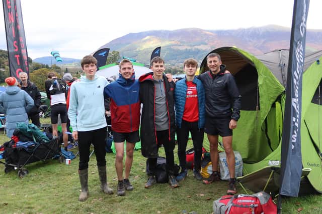Some of Buxton's team are pictured in the Lake District.