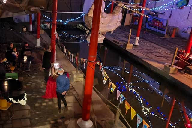 A magical night at Winter Tales in the Whaley Bridge Transhipment Warehouse