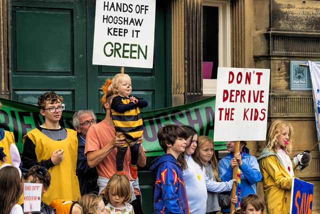 Campaigners at Buxton Town Hall. Photo - David Dukesell