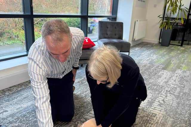 As well as making the donation, Morro invited the BHF to provide CPR and defibrillator training recently.