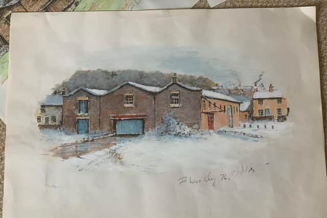 One of the sketches made by Brian Woolley back in the 1970s