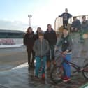 Young skatepark campaigners at the existing Fairfield skatepark. Photo Jason Chadwick