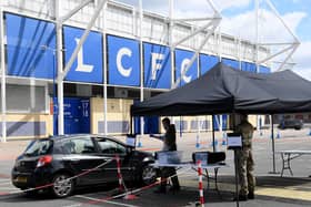 Leicester has an infection rate of 1,083.8 and 3,850 confirmed cases. The city's infection rate is 28 per cent higher than the next highest infected area per 100,000 of the population (photo by Ross Kinnaird/Getty Images).