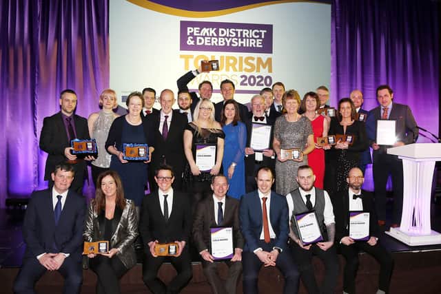 Gold award winners at the Peak District & Derbyshire Tourism Awards 2020.