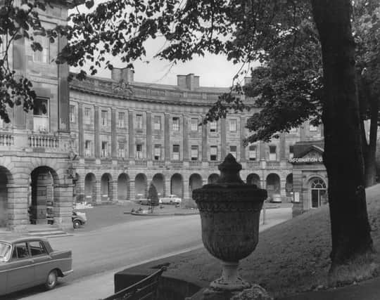 Images of the past at Buxton's Crescent.