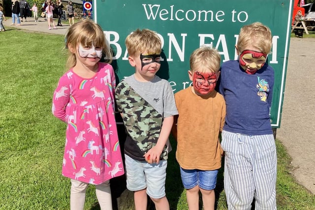 Little ones enjoying the Fun at Barn Farm