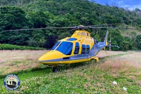 The casualty was airlifted to hospital. Credit: Buxton MRT