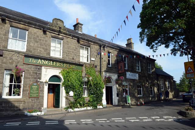 The Angler's Rest in Bamford which contains a post office.