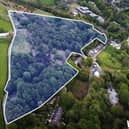 The land between Stitch Lane and Spinnerbottom is largely covered in woodland at present.