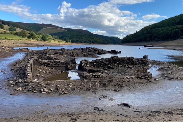 The water levels at Ladybower Reservoir remain much lower than they usually would be at this time of the year.