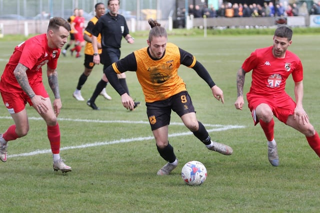 Joe Bevan in possession for the Millers.