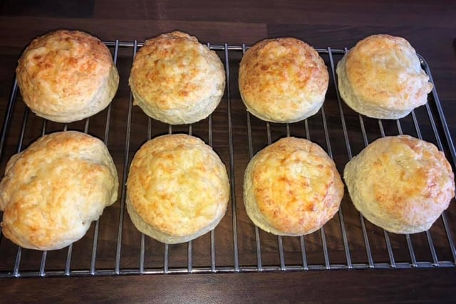 Christina Latter has kept herself busy by baking more than half a dozen things during lockdown. Her cheese scones look great!