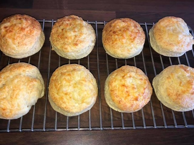 Christina Latter has kept herself busy by baking more than half a dozen things during lockdown. Her cheese scones look great!