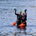 Judith Bradford-Knox and her friend Jenny Cropper just finished a 24 km swim in Finland. Photo submited