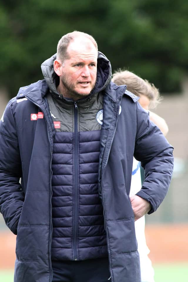 Buxton manager Steve Cunningham is taking it one game at a time. His side are two clear at the top with five to go.