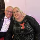 Victoria Abbott Flemming and husband Michael at the Inspirational Woman of the Year awards. Submitted photo