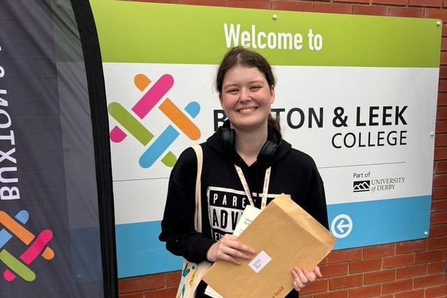 Izzy Grove is off to study art at Staffs Uni after getting her A-levels from Buxton and Leek College. Photo submitted