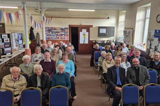 The Dove Holes Methodist Church members celebrating 150 years since the building opened for worship. Photo Rev'd Andrew Parker