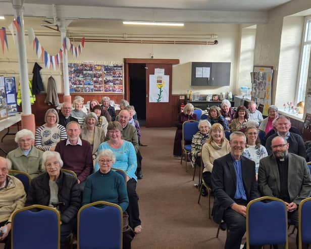 The Dove Holes Methodist Church members celebrating 150 years since the building opened for worship. Photo Rev'd Andrew Parker
