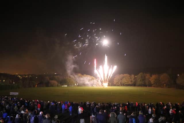 The fireworks display costing as much as £6,500