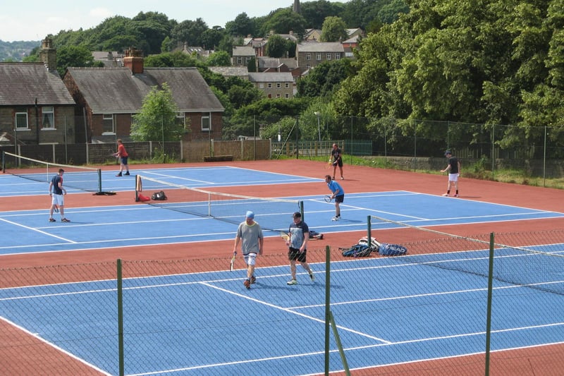The facilities on offer at New Mills Tennis Club are well used.