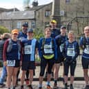 Buxton runners at Kinder Downfall fell race. (credit Heather Fryer Winder)