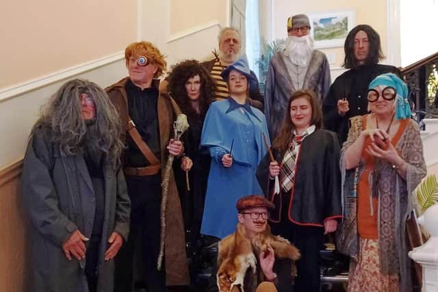 The French visitors and the Buxton hosts had a Harry Potter Themes party at the Palace Hotel. Pic submitted.
