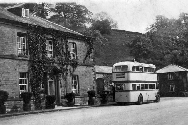 Ashopton was lost in 1943. Picture shows the last bus to Ashopton Village before the village was flooded to make way for the Ladybower Reservoir.